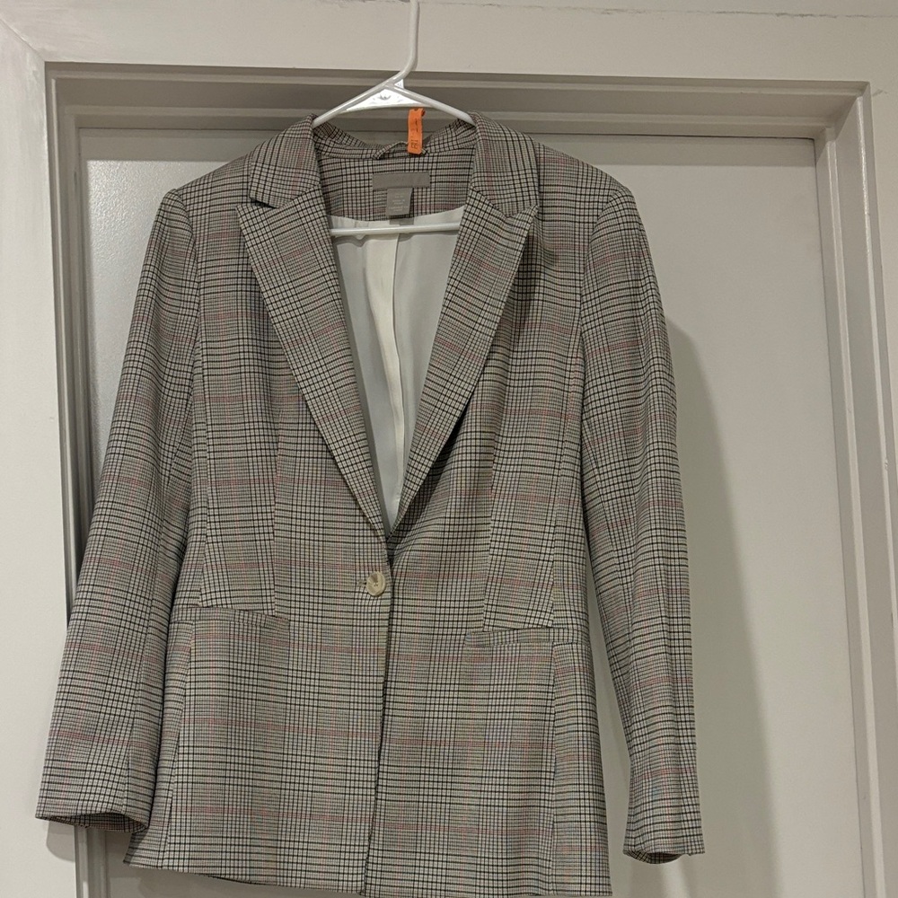 H&M Checkered Blazer